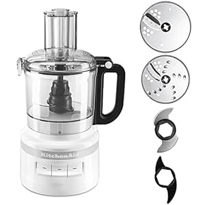 Kitchenaid 7 cup food processor plus chop puree knead shred slice kfp0719wh white renewed  urban country home decor