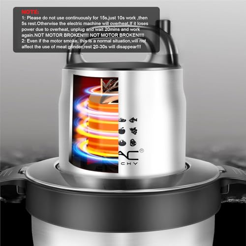 32-Cup-Large-Capacity-Food-Processors-Meat-Grinder-Veggie-Chopper-with-Stainless-Steel-Bowl-1200W-Electric2-Speed4-Bi-Level-Bladesand-Spatula-for-Baby-FoodMeatOnionVegetablesFruits 32 Cup Large Capacity Food Processors Meat Grinder Veggie Chopper with Stainless Steel Bowl 1200W Electric2 Speed4 Bi Level Bladesand Spatula for Baby FoodMeatOnionVegetablesFruits