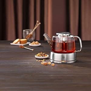 Zwilling sorrento glass tea kettle 27oz glazz  urban country home decor