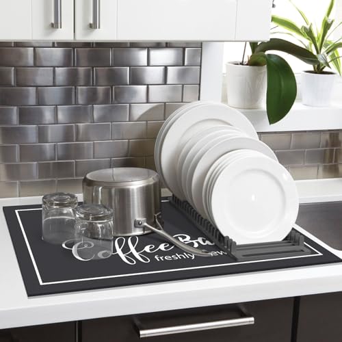 Findosom-Dish-Drying-Mat-12×20-Absorbent-Coffee-Bar-Mat-for-Countertops-Bar-Accessories-With-Cup-Pattern-for-Kitchen-Counter-Maker-Pot-Dining-Room-Decoration Findosom Dish Drying Mat 12×20 Absorbent Coffee Bar Mat for Countertops Bar Accessories With Cup Pattern for Kitchen Counter Maker Pot Dining Room Decoration