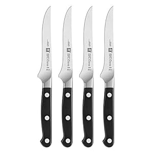 Zwilling JA Henckels Pro 4 pc Steak Knife Set BlackStainless Steel 45 38430 002