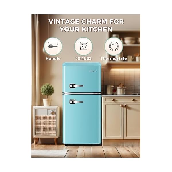   32-CuFt-Fridge-with-Freezer-Retro-Double-Door-Refrigerator-with-7-Level-Thermostat-Adjustable-Removable-Glass-Shelves-for-Bedroom-Office-Apartment-Dorm-Bar-Blue