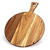   Acacia-Wood-Cutting-Board-with-Handle-Wooden-Chopping-Board-Round-Cutting-Boards-for-Kitchen-Decor-Large-Charcuterie-Board-Tray-Teak-Meat-Cheese-Board-Bread-Serving-Platter-Butcher-Block-Pizza-Board