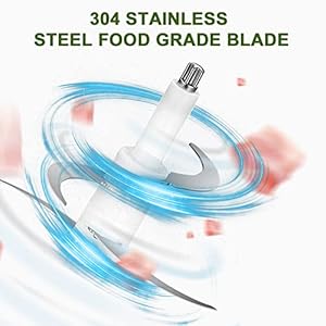 Liebe&Lecker Food Processor, Meat Grinder with 2 Bowls 8 Cup and 8 Cup, Food Chopper Electric Vegetable Chopper with 4 Large Sharp Blades for Fruits, Meat, Vegetables, Baby Food, Nuts, 2 Speed. LiebeLecker Food Processor Meat Grinder with 2 Bowls 8 Cup and 8 Cup Food Chopper Electric Vegetable Chopper with 4 Large Sharp Blades for Fruits Meat Vegetables Baby Food Nuts 2 Speed