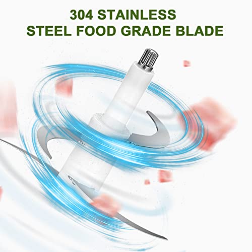 LiebeLecker-Food-Processor-Meat-Grinder-with-2-Bowls-8-Cup-and-8-Cup-Food-Chopper-Electric-Vegetable-Chopper-with-4-Large-Sharp-Blades-for-Fruits-Meat-Vegetables-Baby-Food-Nuts-2-Speed LiebeLecker Food Processor Meat Grinder with 2 Bowls 8 Cup and 8 Cup Food Chopper Electric Vegetable Chopper with 4 Large Sharp Blades for Fruits Meat Vegetables Baby Food Nuts 2 Speed