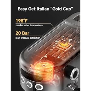 Neretvaespressomachine20barsupercompactespressomakerstainlesssteelprofessionalcoffeemachineespressowithleddisplaymilkfrotherforhomebaristalatteandcappuccinomaker Urban Country Home Decor Neretva espresso machine 20 bar super compact espresso maker stainless steel professional coffee machine espresso with led display milk frother for home barista latte and cappuccino maker urban country home decor