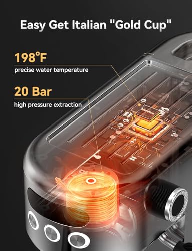 Neretvaespressomachine20barsupercompactespressomakerstainlesssteelprofessionalcoffeemachineespressowithleddisplaymilkfrotherforhomebaristalatteandcappuccinomaker Urban Country Home Decor Neretva espresso machine 20 bar super compact espresso maker stainless steel professional coffee machine espresso with led display milk frother for home barista latte and cappuccino maker urban country home decor