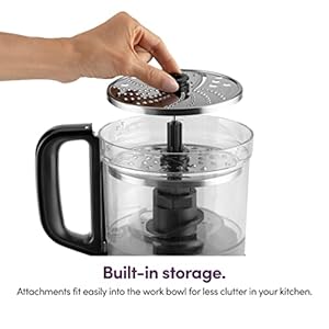   nutribullet-NBP50100-Food-Processor-450-Watts-with-7-Cup-Capacity-and-Stainless-Steel-Slice-Shred-Chop-and-Dough-Attachments-Black