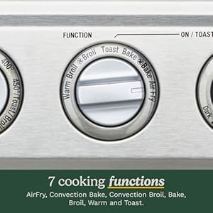 1800 watt stainless steel air fryerconvection toaster oven  urban country home decor