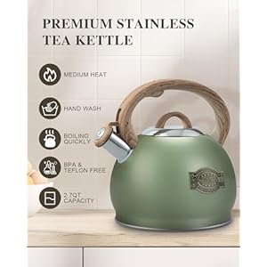   Tea-Kettle-Stovetop-27-Quart-Stove-Top-Whistling-Tea-Kettle-Teapot-Kettles-with-Food-Grade-Stainless-Steel-and-Wood-Pattern-Handle-Suitable-for-All-Heat-Sources
