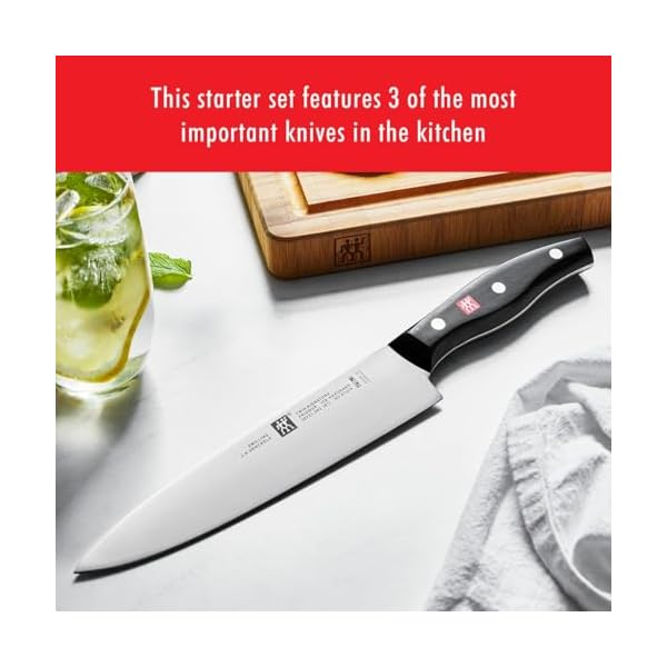 Zwilling twin signature 3 pc german knife set razor sharp made in company owned german factory with special formula steel perfected for almost 300 years dishwasher safe  urban country home decor