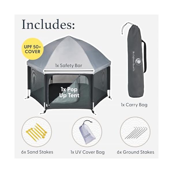   POP-N-GO-PLAYPEN-Indoor-Outdoor-Baby-Playpen-for-Babies-and-Toddlers-Baby-Beach-Tent-Foldable-Portable-WCanopy-Travel-Bag-Mosquito-Net-Pop-Up-Pack-and-Play-Tent-Black