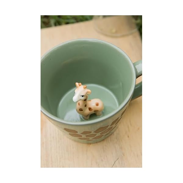   DIHOclub-Giraffe-Coffee-Cup-Ceramic-3D-Wild-Animal-Inside-MugCute-Cartoon-Handmade-Figurine-MugsHoliday-and-Birthday-Gift-for-Coffee-Milk-Tea-Lovers12-OGreen-Giraffe