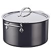 Hestan NanoBond Collection Titanium Stainless Steel 8 Quart Stock Pot with Lid Toxin PFAS Chemical Free Clean Cookware Induction Cooktop Compatible
