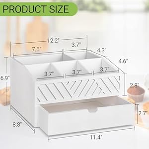  Farmhouse-Wooden-Coffee-Bar-Organizer-Countertop-Station-With-Drawer-Pods-Holder-Storage-Basket