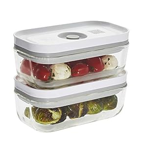 ZWILLING Fresh Save 2 Piece Small Glass Airtight Food Storage Container Meal Prep Container