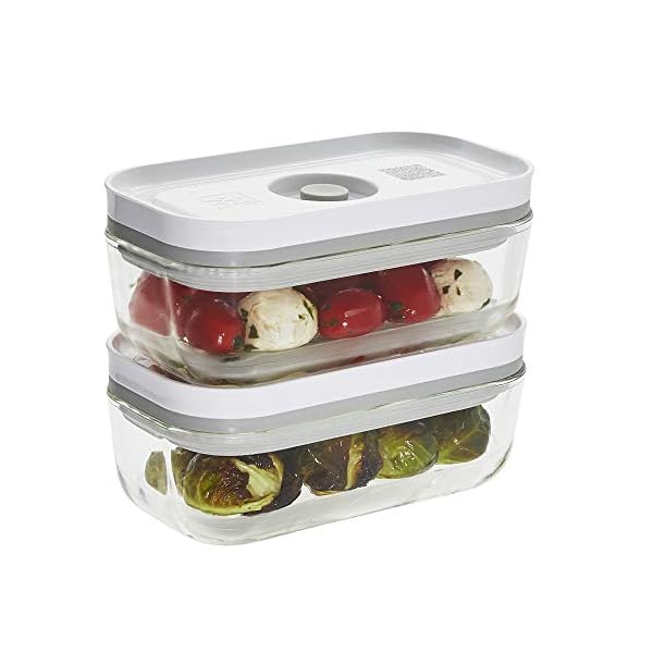 Zwilling fresh save 2 piece small glass airtight food storage container meal prep container  urban country home decor