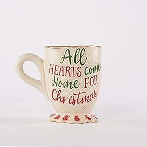   Mud-Pie-Hearts-16-oz-Farmhouse-Christmas-Pedestal-Mug
