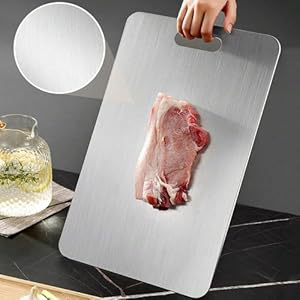 Titanium Cutting Board 100 Pure Titanium Cutting Boards for Kitchen Cutting Edge Hygiene Durability Cutting Boards for Home Kitchen Cooking 14 inch x 10 inch