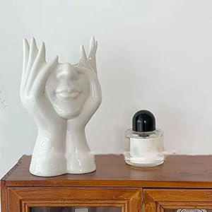 Female Form Face Vase Art Vase for Home Office Decor Ceramic Body Vase Female Form Ideal Shelf DecorModern Farmhouse Table DecorSmall Vase Bookshelf Decor