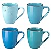Vancassonaviacoffeemugsetof4ceramic12ozcoffeecupsforcappuccinolatteteamultiblue  Urban Country Home Decor Vancasso navia coffee mug set of 4 ceramic 12 oz coffee cups for cappuccino latte tea multi blue  urban country home decor