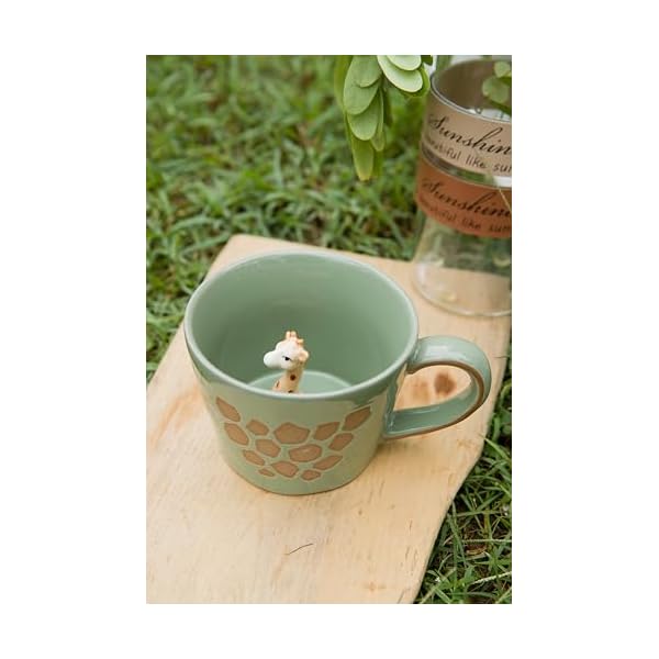   DIHOclub-Giraffe-Coffee-Cup-Ceramic-3D-Wild-Animal-Inside-MugCute-Cartoon-Handmade-Figurine-MugsHoliday-and-Birthday-Gift-for-Coffee-Milk-Tea-Lovers12-OGreen-Giraffe