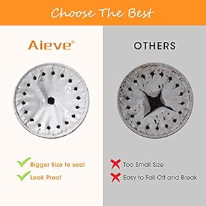 Aieve 120Pcs Aluminum Foil Seals Lid for Reusable Nespresso Pods Vertuo Compatible with Nespresso Refillable Capsule