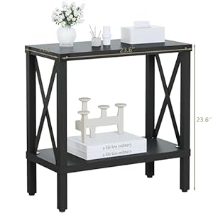   Narrow-End-Table-Large-Sofa-Side-Table-Farmhouse-Nightstand-with-Storage-Shelve-Slim-Bedside-Table-for-Living-Room-Bedroom-Lounge-Black-MLBZ17B