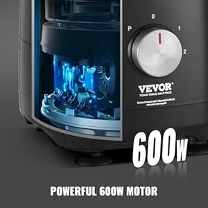 VEVOR Food Processor, 9-Cup Small Vegetable Chopper, 600W Dual-Speed Electric Meat Processor, 10 Blades & Discs, Built-in Blade Storage, Large Feed Chute & Pusher - Efficient Slice Shred & Dough Prep VEVOR Food Processor 9 Cup Small Vegetable Chopper 600W Dual Speed Electric Meat Processor 10 Blades Discs Built in Blade Storage Large Feed Chute Pusher Efficient Slice Shred Dough Prep