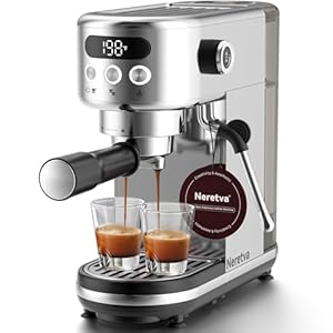 Neretvaespressomachine20barsupercompactespressomakerstainlesssteelprofessionalcoffeemachineespressowithleddisplaymilkfrotherforhomebaristalatteandcappuccinomaker Urban Country Home Decor Neretva espresso machine 20 bar super compact espresso maker stainless steel professional coffee machine espresso with led display milk frother for home barista latte and cappuccino maker urban country home decor