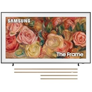 Samsung 55-in LS03D The Frame Smart TV Bundle with Modern Teak Bezel (2024) – QN55LS03DAFXZA + VG-SCFA55TKBZA