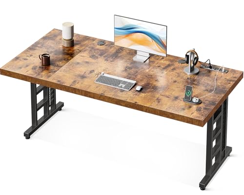 ODK-71-Inch-Large-Executive-Computer-Desk-with-Power-Outlet-Thickened-Wooden-Office-Desk-Modern-Workstation-Table-Long-Writing-Desk-for-Home-Office-Business-Furniture-Vintage ODK 71 Inch Large Executive Computer Desk with Power Outlet Thickened Wooden Office Desk Modern Workstation Table Long Writing Desk for Home Office Business Furniture Vintage