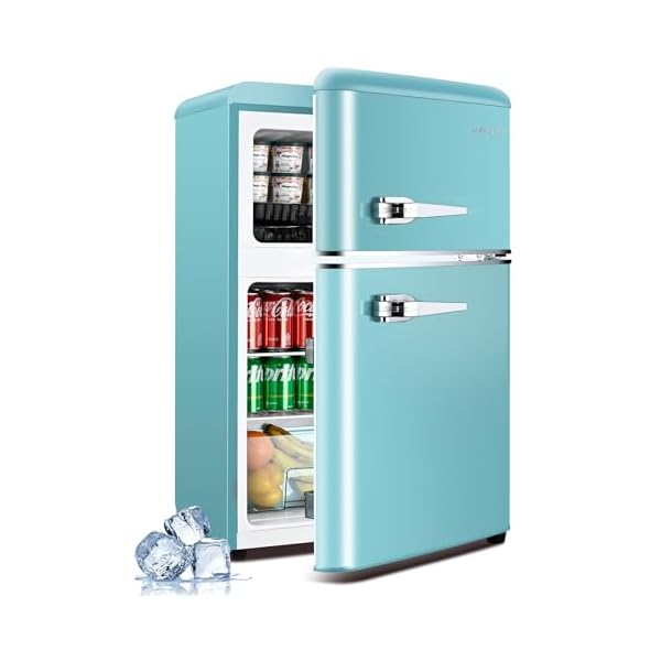   32-CuFt-Fridge-with-Freezer-Retro-Double-Door-Refrigerator-with-7-Level-Thermostat-Adjustable-Removable-Glass-Shelves-for-Bedroom-Office-Apartment-Dorm-Bar-Blue
