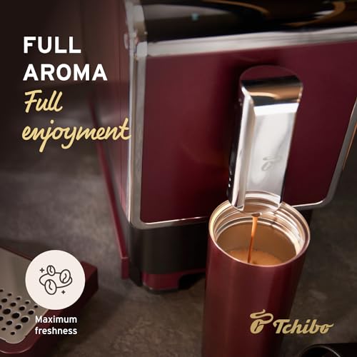 Tchibo-Automatic-Espresso-Coffee-Machine-with-Built-in-Grinder-No-Coffee-Pods-Needed-Red Tchibo Automatic Espresso Coffee Machine with Built in Grinder No Coffee Pods Needed Red
