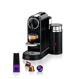 Nespresso CitiZ Coffee and Espresso Machine by De'Longhi with Milk Frother, Black, 9.3 x 14.6 x 10.9 inches Nespresso CitiZ Coffee and Espresso Machine by DeLonghi with Milk Frother Black 93 x 146 x 109 inches