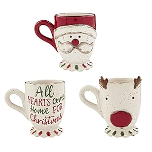   Mud-Pie-Hearts-16-oz-Farmhouse-Christmas-Pedestal-Mug