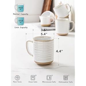   LE-TAUCI-Coffee-Mugs-17-ozCeramic-Mug-Set-Coffee-Cups-for-Latte-Hot-Tea-Cappuccino-Mocha-Cocoa-Dishwasher-Safe-Suit-For-Housewarming-Wedding-35-inch-Set-of-4-Arctic-White