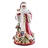   Fitz-and-Floyd-Holiday-Home-African-American-Santa-Ceramic-Figurine-Multicolored