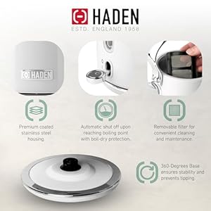   HADEN-Coffee-Machine-12-Cup-Drip-Coffee-Maker-Bundled-with-Heritage-17-Liter-Stainless-Steel-Electric-Kettle-Ivory-Chrome