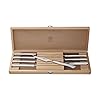 ZWILLING 8 Piece Stainless Steel Steak Knife Set in Wood Gift Box
