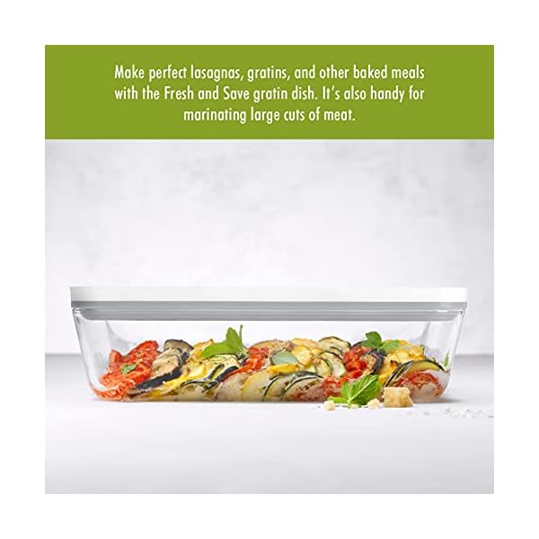 Zwilling fresh save large vacuum sealer container casserole dish with lid brownie pan lasagna pan pizza pan 115 x 79 x 32 inch  urban country home decor