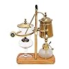 Jomcydm balance syphon coffee maker elegant unique belgian machine for coffee and tea easy to clean integrated filter gold accents decorative design best tasting coffee espresso brewer  urban country home decor