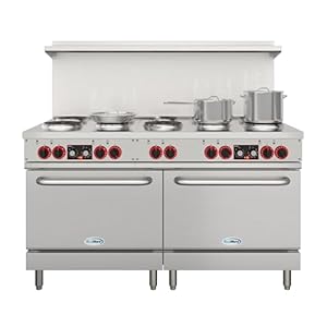   KoolMore-KM-CR60-E-60-in-Commercial-Range-with-10-Burners-and-2-Standard-Electric-Ovens-in-Stainless-Steel-208V-3-Phase-CSA-Listed