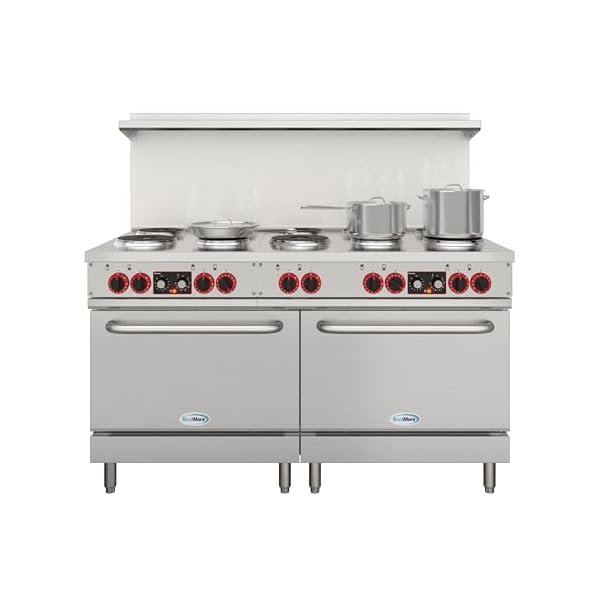   KoolMore-KM-CR60-E-60-in-Commercial-Range-with-10-Burners-and-2-Standard-Electric-Ovens-in-Stainless-Steel-208V-3-Phase-CSA-Listed