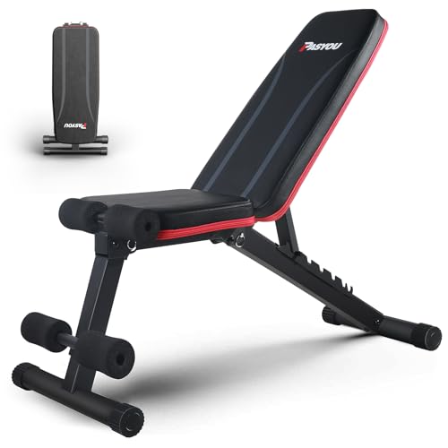 PASYOU-Hantelbank-Klappbar-Verstellbar-Multifunktions-Trainingsbank-Schraegbank-fuer-Ganzkoerper-workout7-in-1-Fitnessbank-fuer-zu-Hause-oder-im-Fitnessstudio-230kg-Gewichtskapazitaet-PA300