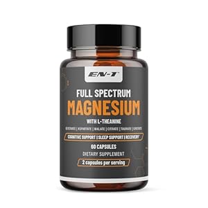 Magnesium Supplement, Natural Calm Magnesium w/L Theanine, P5P (B6), Zinc, Glycine, 6 Forms of Magnesium, L Theanine Supplement
