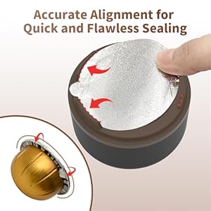 Reusable Vertuo Pods Kit for Nespresso Reusable Vertuo Capsule for Nespresso with 100PC AL Foil Seals Lids Refillable Coffee Pods for VertuoLine Compatible with Nespresso VertuoPlus Espresso Machine