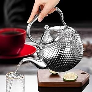 Sanqiahome1500mlteapotwithinfuserstainlesssteelwaterboilersliftinghandleteamakerwaterkettleforinductiongassilver Urban Country Home Decor Sanqiahome 1500ml teapot with infuser stainless steel water boilers lifting handle tea maker water kettle for inductiongas silver urban country home decor