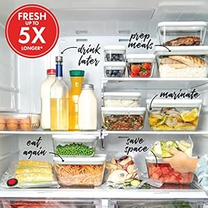 ZWILLING Fresh Save Medium Vacuum Sealer Container Airtight Food Storage Container Meal Prep Container BPA Free Grey