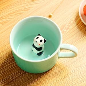 Panda Surprise 3D Coffee Mug Cute Cartoon Animal Ceramics Cup Baby Animal Inside, Best Office Cup & Birthday Gift 8 OZ (Panda) Panda Surprise 3D Coffee Mug Cute Cartoon Animal Ceramics Cup Baby Animal Inside Best Office Cup Birthday Gift 8 OZ Panda